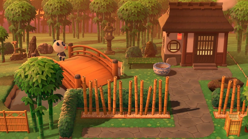 コグマ住民パンタ、あつ森ハピパラの別荘コーディネート2