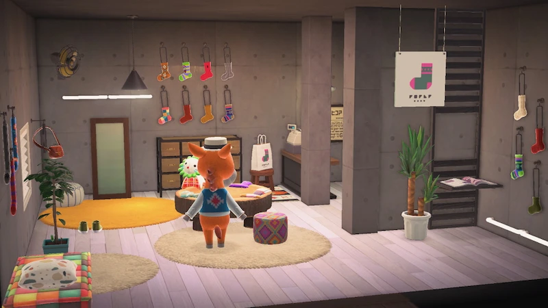 ウマ住民サブレ、あつ森ハピパラの別荘インテリア