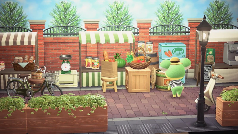 コアラ住民オズモンド、あつ森ハピパラの別荘コーディネート