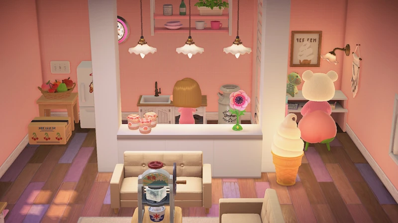 クマ住民れんにゅう、あつ森ハピパラの別荘インテリア