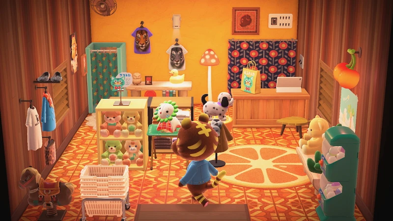 トラ住民ルーズ、あつ森ハピパラの別荘インテリア