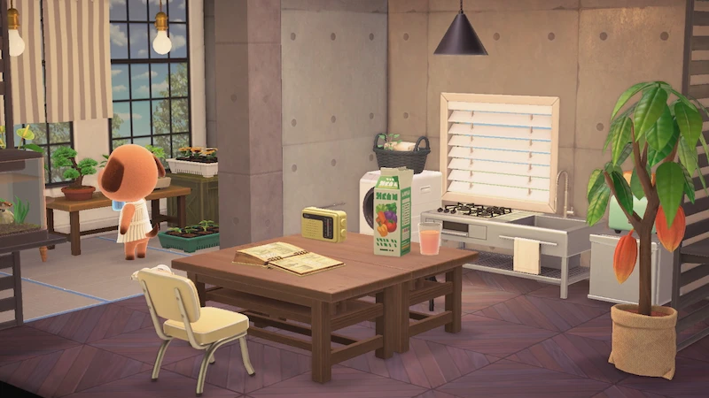 あつ森ハピパラ、ベーグルの別荘インテリア