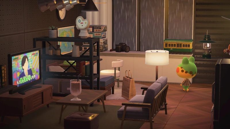 カエル住民ヘンリー、あつ森ハピパラの別荘インテリア